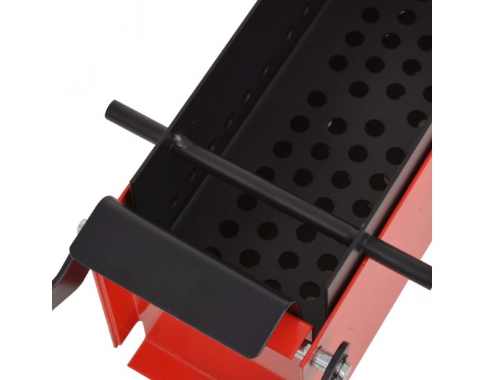 Sonata Преса за брикети от хартия стомана 34x14x14 см черно и червено -