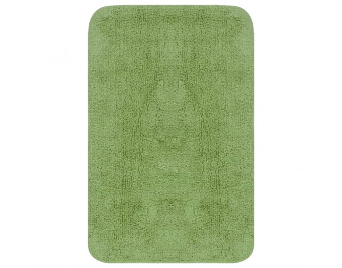 Sonata Комплект постелки за баня, 3 бр, текстил, зелени -