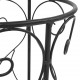 Sonata Поставка за чадъри, винтидж стил, метална, 26x46 см, черна -