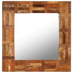 Sonata Огледало за стена, регенерирано дърво масив, 60x60 cм - Огледала