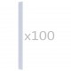 Sonata 100 бр клипса за ограда, PVC, прозрачни -