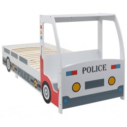 Sonata Детско легло полицейска кола с бюро, 90x200 cм - Мебели за детска стая
