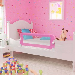 Sonata Ограничител за бебешко легло, розов, 120x42 см, полиестер - Мебели за детска стая