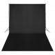 Sonata Фотографски фон, памук, черен, 500х300 см -