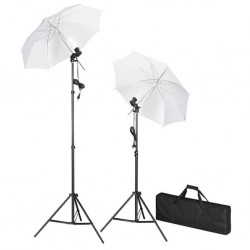 Комплект за студийно осветление с два чадъра - Обзавеждане на Бизнес обекти