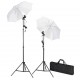 Комплект за студийно осветление с два чадъра -