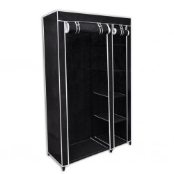 Sonata Сгъваем гардероб, черен, 110 x 45 x 175 см - Гардероби