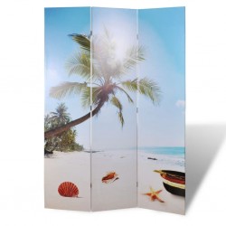 Sonata Сгъваем параван за стая, 120x170 см, плаж - Аксесоари за Всекидневна