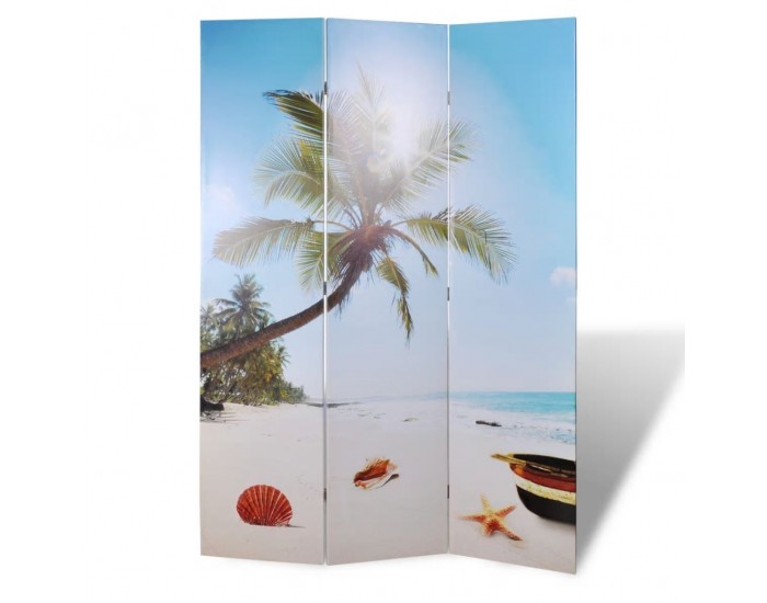 Sonata Сгъваем параван за стая, 120x170 см, плаж -