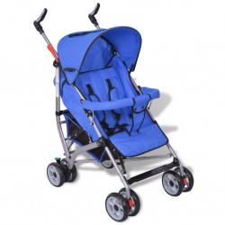 Sonata Детска количка с облегалка с 5-позиции, олекотена, синя - Мебели за детска стая
