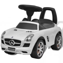 Детска кола за яздене Mercedes Benz, бяла - Детски превозни средства