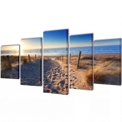Декоративни панели за стена Плаж, 200 x 100 см - Картини, Плакати, Пъзели