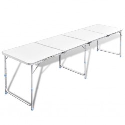 Сгъваема алуминиева маса за къмпинг 240 x 60 см - Спорт и Свободно време