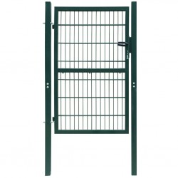 2D Оградна врата, единична, зелена, 106 х 230 см - Огради