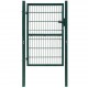 2D Оградна врата, единична, зелена, 106 х 230 см -