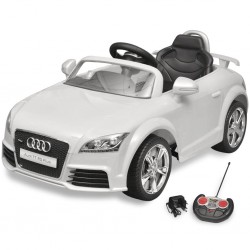Audi TT RS детска кола с дистанционно управление, бяла - Спорт и Свободно време