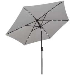 Sonata LED чадър за слънце, свободностоящ, 3 м, пясъчно бял - Сенници и Чадъри