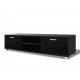 Sonata ТВ шкаф с гланцово покритие, черен, 140x40.3x34.7 cм -