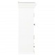 Sonata Шкаф за стена, бял, 49x22x59 см, масивна дървесина -