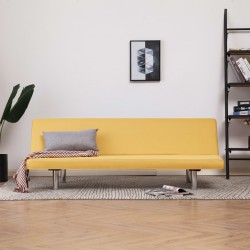 Sonata Разтегателен диван, жълт, полиестер - Мека мебел