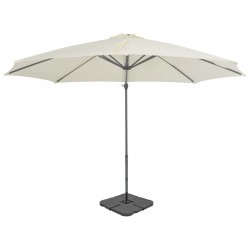 Sonata Градински чадър с преносима основа, пясъчен - Сенници и Чадъри
