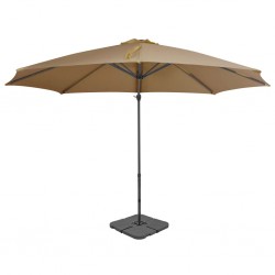 Sonata Градински чадър с преносима основа, таупе - Сенници и Чадъри
