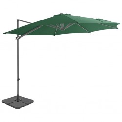 Sonata Градински чадър с преносима основа, зелен - Сенници и Чадъри