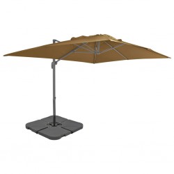 Sonata Градински чадър с преносима основа, таупе - Сенници и Чадъри