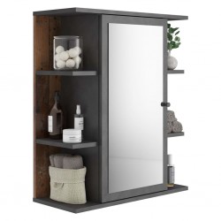 FMD Огледален шкаф за баня, матера, тъмно стар стил - Шкафове за Баня