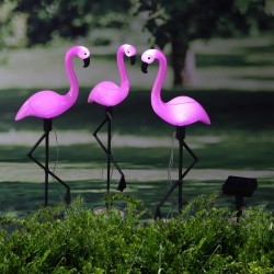 HI Соларни LED градински лампи Flamingo 3 бр - Осветителни тела