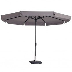 Madison Градински чадър Syros, 350 см, кръгъл, таупе, PAC6P015 - Сенници и Чадъри