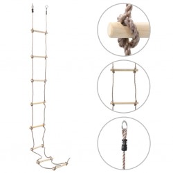 Sonata Детска въжена стълба, 290 см, дърво - Детски играчки