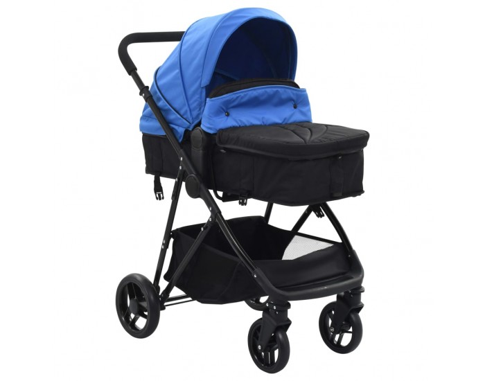 Sonata Детска/бебешка количка 2-в-1, синьо и черно, стомана