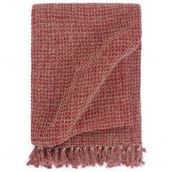 Sonata Декоративно одеяло, памук, 125x150 см, бордо - Спално бельо