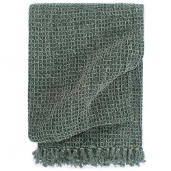 Sonata Декоративно одеяло, памук, 125x150 см, тъмнозелено - Спално бельо