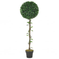 Sonata Изкуствено растение лавър със саксия, зелено, 130 см - Изкуствени цветя