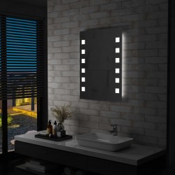 Sonata LED стенно огледало за баня, 60x80 см - Шкафове за Баня