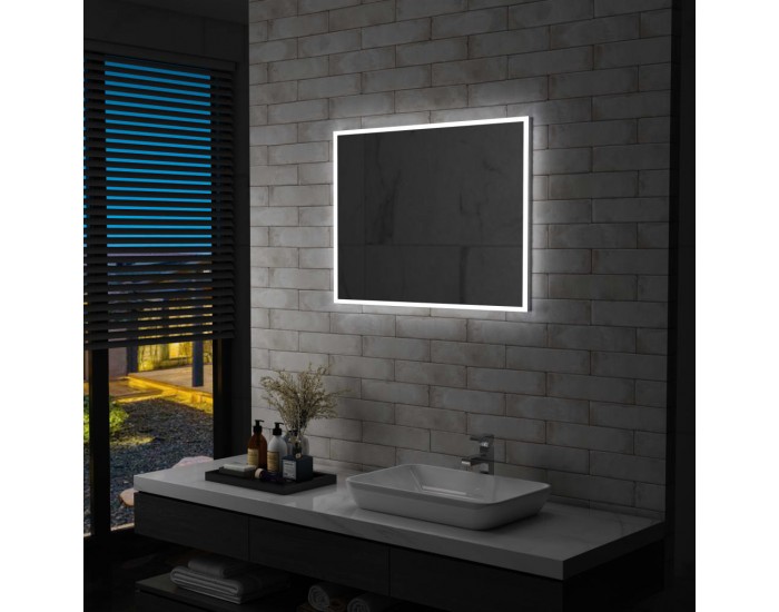 Sonata LED стенно огледало за баня, 80x60 см
