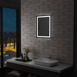 Sonata LED огледало за баня със сензор за допир, 50x60 см - Огледала