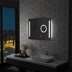 Sonata LED стенно огледало за баня със сензор за допир, 80x60 см - Огледала
