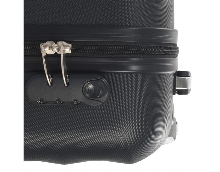 Sonata Твърд куфар с колелца, черен, ABS