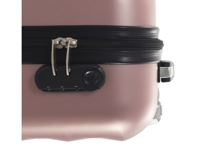 Sonata Твърд куфар с колелца, розово злато, ABS