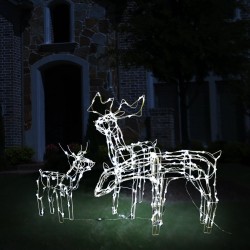 Sonata Коледна украса, 3 светещи елена, 229 LED лампи - Сезонни и Празнични Декорации