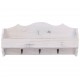 Sonata Стенна закачалка за палта, бяла, 50x10x23 см, дърво
