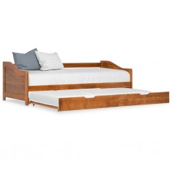Sonata Рамка за легло разтегателен диван меденокафява бор 90x200 см - Легла