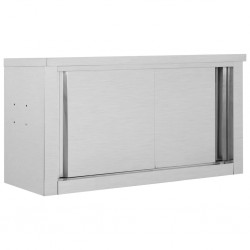 Sonata Кухненски стенен шкаф с плъзгащи врати, 90x40x50 см, стомана - Кухненски шкафове