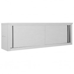 Sonata Кухненски стенен шкаф с плъзгащи врати, 150x40x50 см, стомана - Кухненски шкафове
