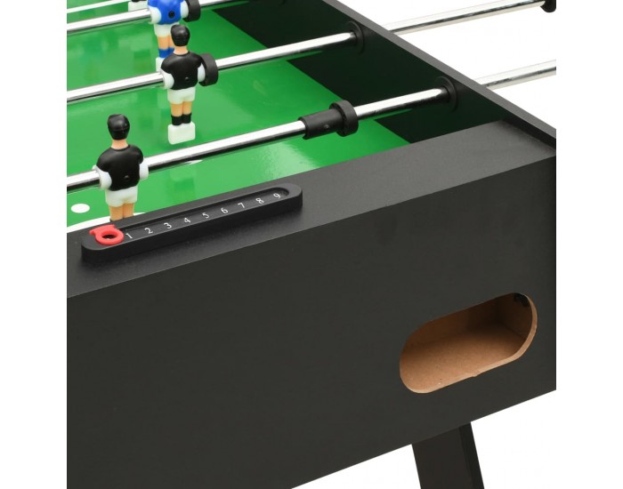 Sonata Сгъваема футболна маса, 121x61x80 см, черна