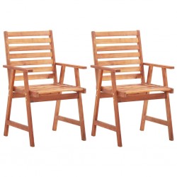 Sonata Градински трапезни столове, 2 бр, акация масив - Градински столове