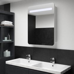 Sonata LED шкаф с огледало за баня, 60x11x80 см - Шкафове за Баня